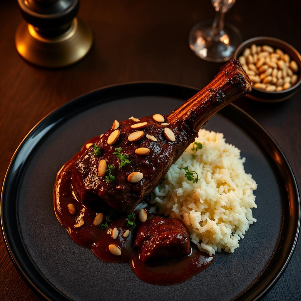 Saffron Lamb Shank
